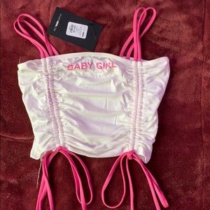 Pulling Strings Baby Girl Tank Top.